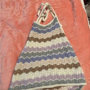 Halter Neck American Eagle Crop Top